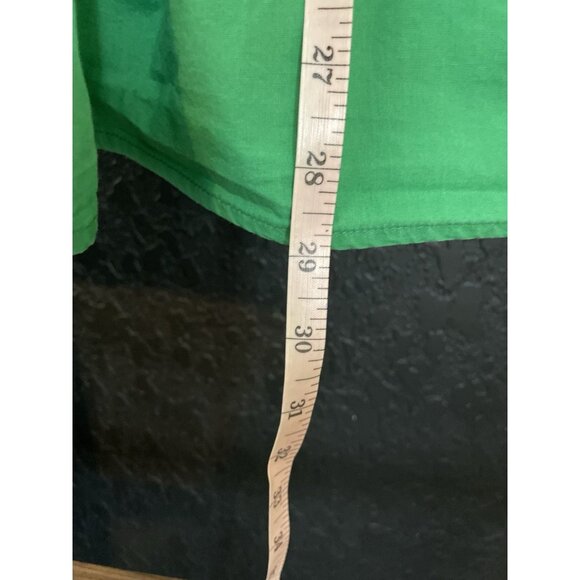 ASOS Green Cotton Babydoll Mini Dress Size 4 | Adjustable Tie Back Sundress - Picture 6 of 6